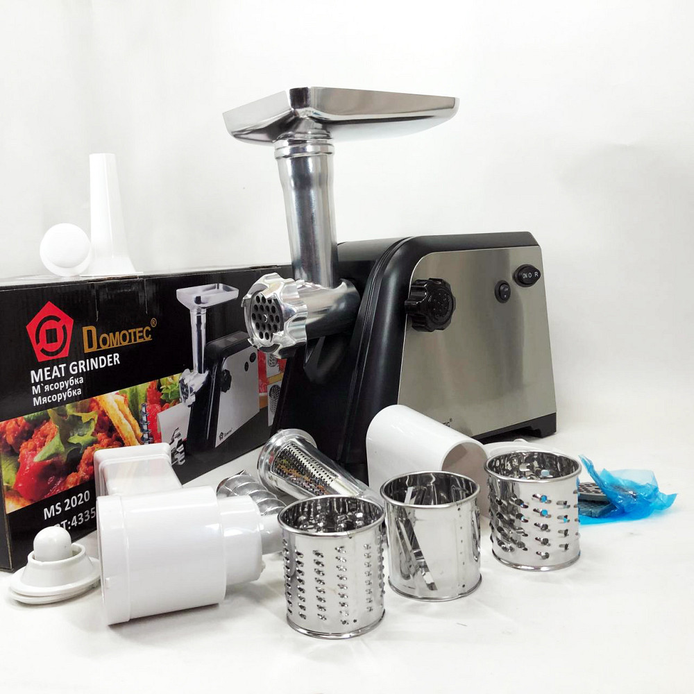 Електрична м'ясорубка з овочерізкою, Електром'ясорубка з реверсом і насадкою для ковбаси NY-85 Івано-Франківськ - фото 3