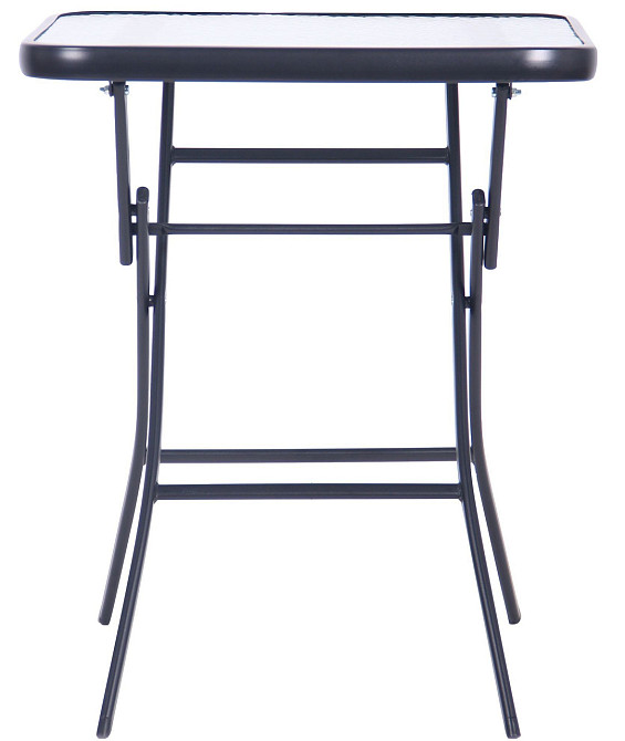 Садовий стіл складний Wave Скло Чорний Київ - фото 4