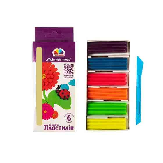 Набір для ліплення пластилін "Творчість" 400304, 6 кольорів Вінниця