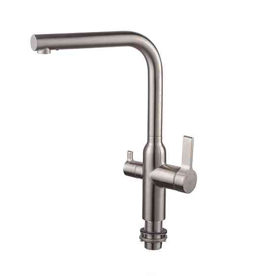 Смеситель для кухни с выходом для питьевой воды Koer KI-72020-02 (из нерж. стали) (KR4797) Киев