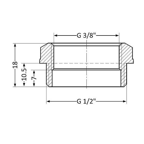 Футорка Thermo Alliance Standart 1/2"х3/8" НВ SD423159 Київ