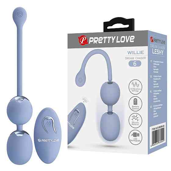 Вагинальные виброшарики PRETTY LOVE Willie с пультом, 3.4 см Sex Aura Киев