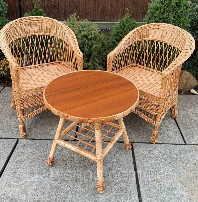 Набор мебели плетеный для балкона Киев - изображение 3