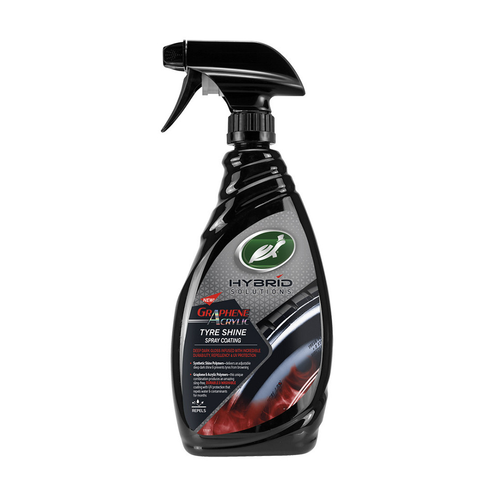Поліроль для чорніння шин з графеном Turtle Wax HS TYRE SHINE тригер 680 мл — 53747 Ковель - фото 1