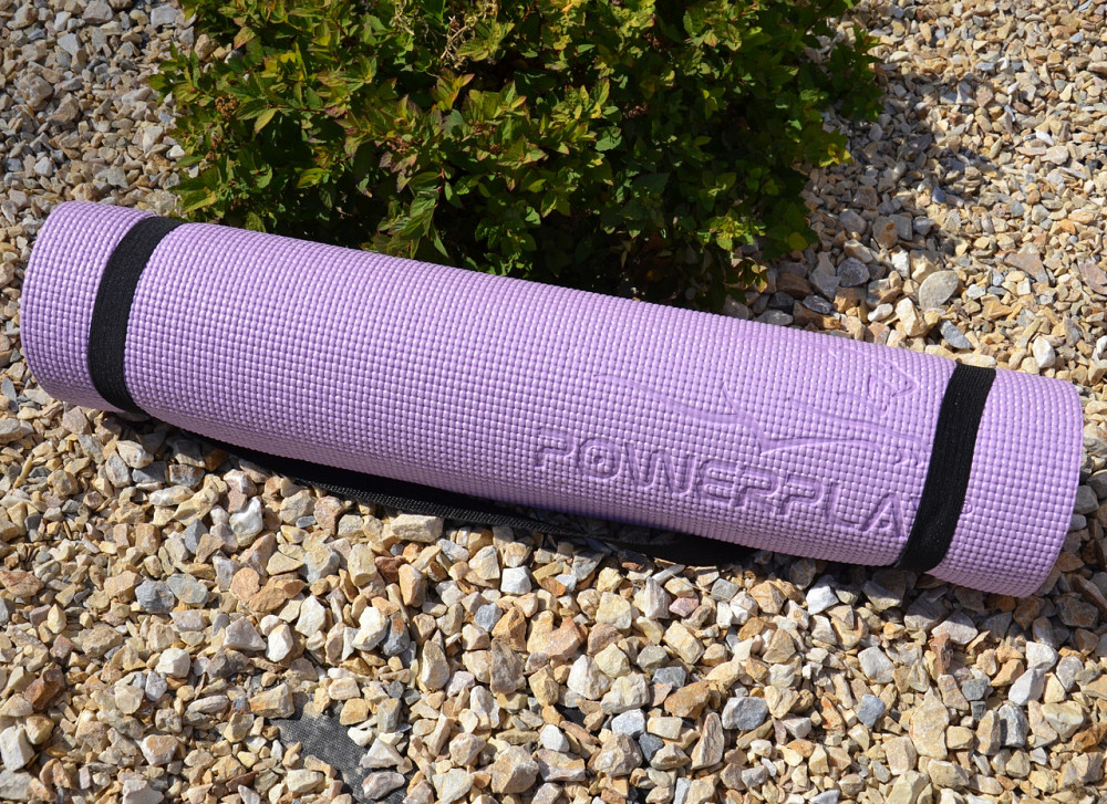 Килимок для йоги та фітнесу PowerPlay 4010 PVC Yoga Mat Лавандовий (173x61x0.6) Кам'янське - фото 7
