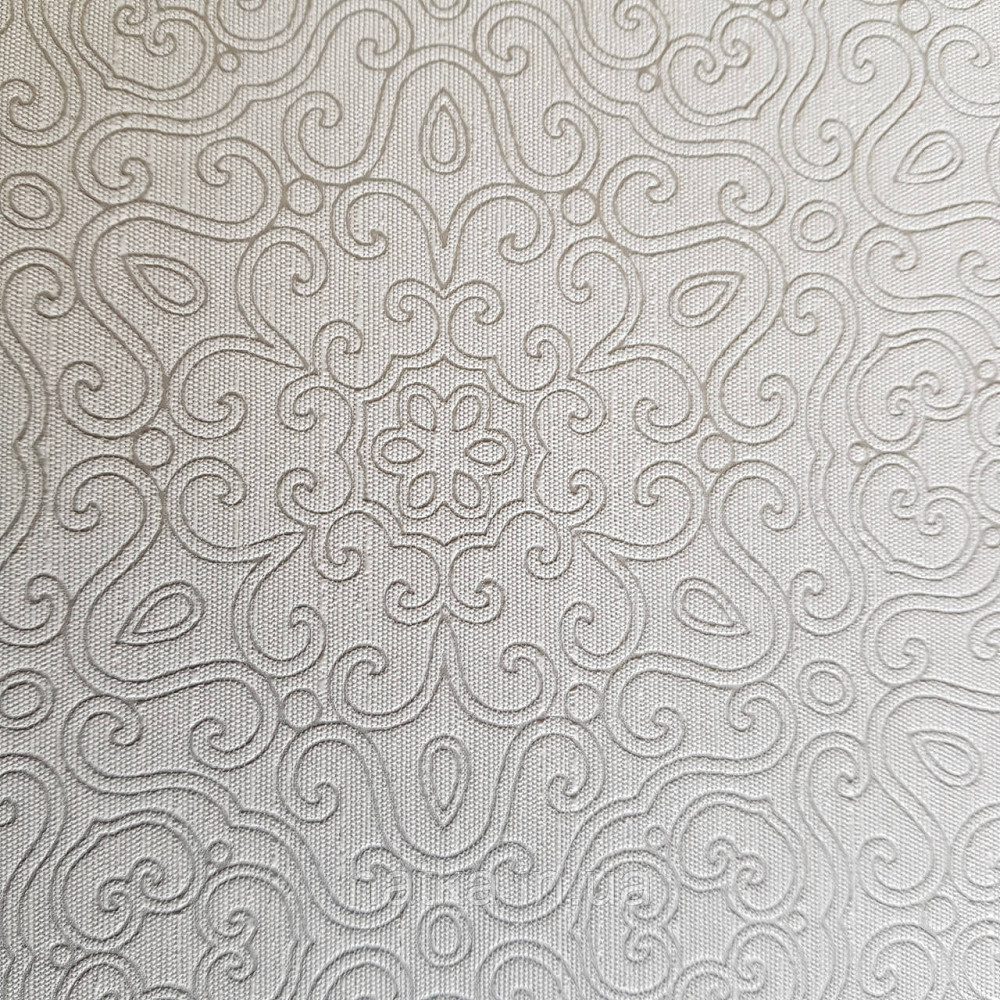 Шпалери метрові вінілові на флізелін Villa Marburg Lombardi вензелі завитки східний малюнок сірий з сріблом Київ - фото 2