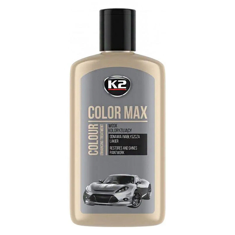 Полироль для кузова K2 Color Max восковой серебряный 250мл Львов - изображение 1