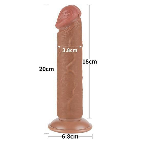 Фаллоимитатор - Sliding-Skin Dual Layer Dong 8