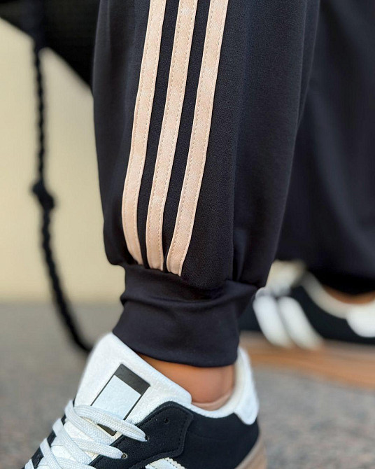 Женский стильный прогулочный костюм двунитка Черный, 56/58 Одесса - изображение 3