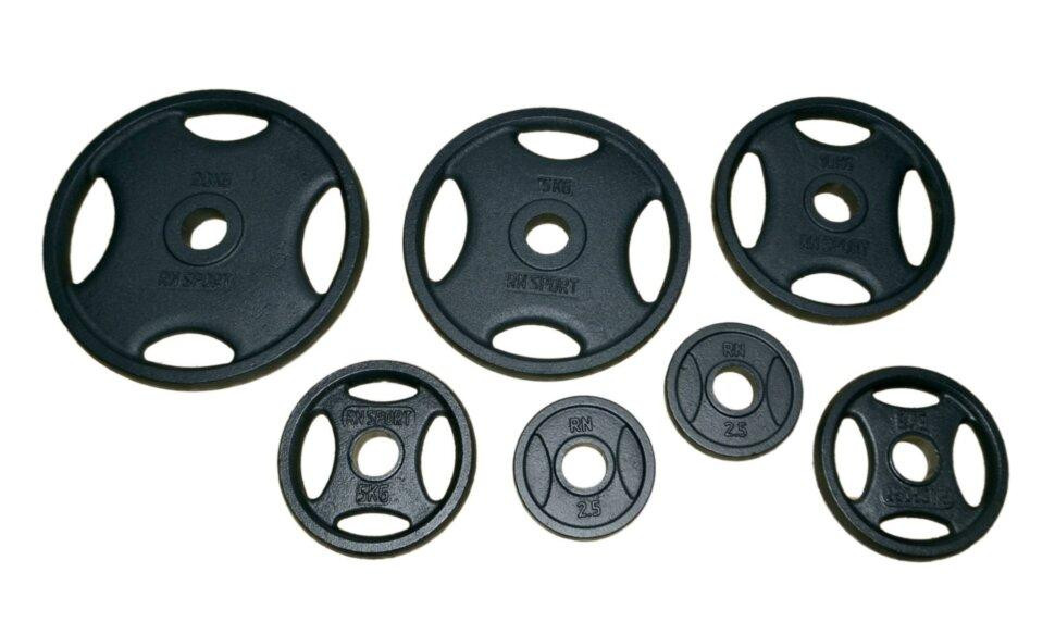 Штанга олимпийская чугунная на 145 кг Гантели, гири, штанги и диски наборная Киев - изображение 8