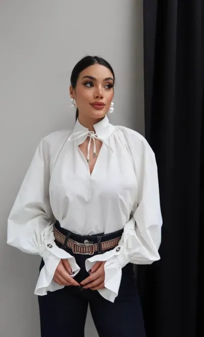 Изысканная блуза с акцентом на деталях Одесса - изображение 1