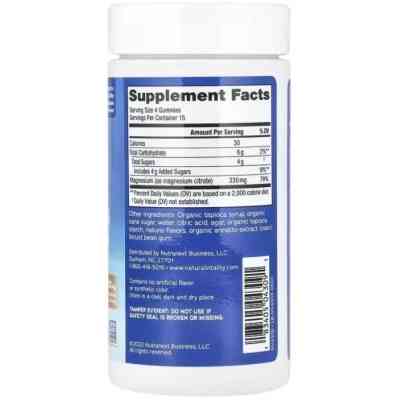 Вітамінно-мінеральний комплекс Natural Vitality Цитрат Магнію, 330 мг, апельсиновий смак, CALM, Magnesium Supplement, 60 ж (PTG-04309) Вінниця