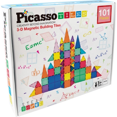 Конструктор Picasso магнитный Tiles Magnetic Building Blocks 101 деталь (817338022402) Винница - изображение 1