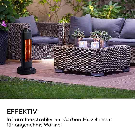 Нагрівач Heat Guru Tri-Mini 600 Вт 2 рівні нагрівання IP65 функція гойдання чорний Чорний (Німеччина, читати Рівне