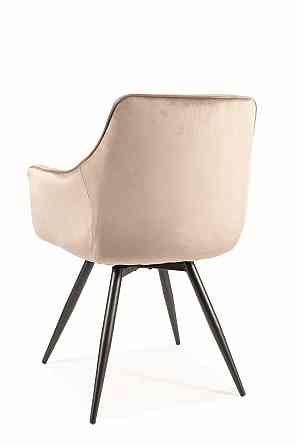 Стілець MANGO VELVET чорний каркас/темний беж BL.40 Киев