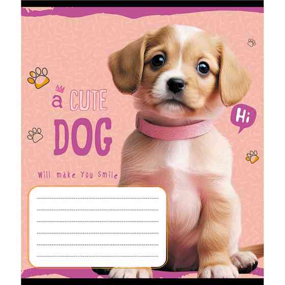 Зошит учнівський "Милий цуценя" 012-520132L-2 в лінію, 12 аркушів Вінниця