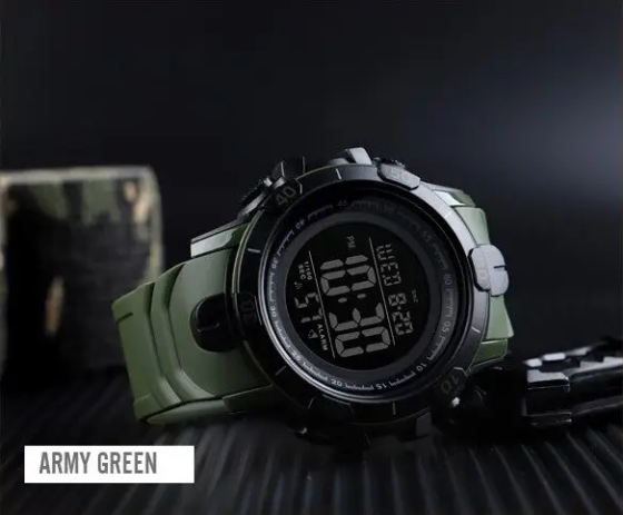 Мужские спортивные часы Skmei 1475 Зеленый Вінниця