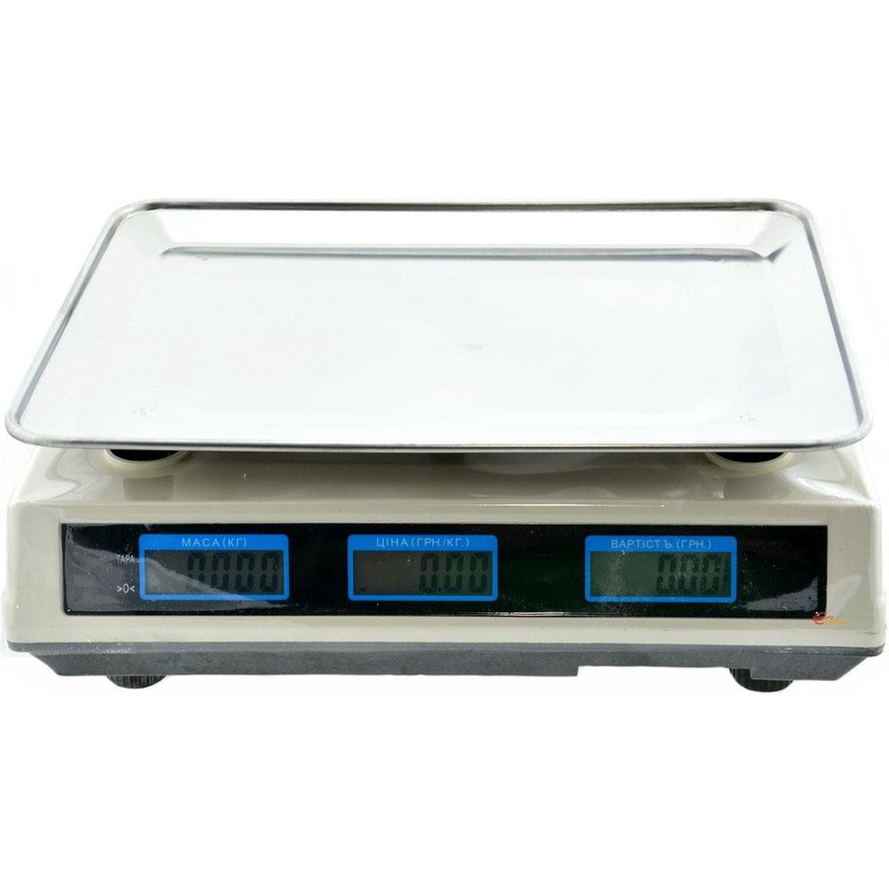Торговые электронные весы до 50кг Domotec MS 228 / Аккумуляторные весы с дисплеем и платформой Киев - изображение 6
