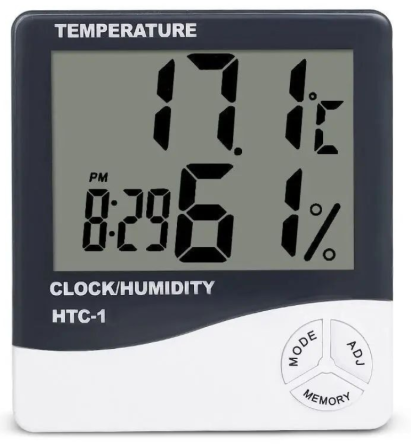 Цифровой термометр-гигрометр HTC-1 с измерением температуры -50 до +70°C и влажности 10-99%, точный  Одесса - изображение 9