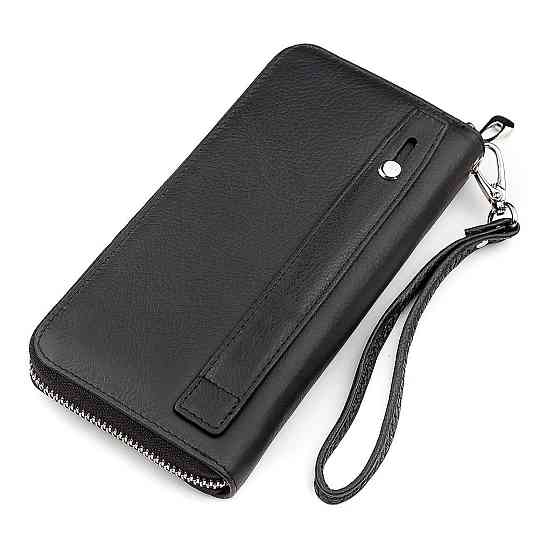 Чоловічий гаманець ST Leather 18422 (ST45) натуральна шкіра Чорний Київ