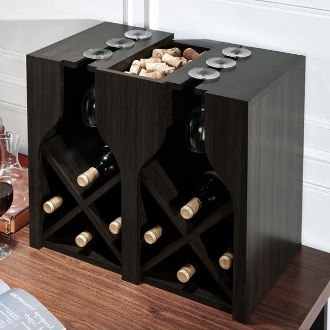 Настільна винна полиця "Гамхед" венге Миколаїв - фото 1