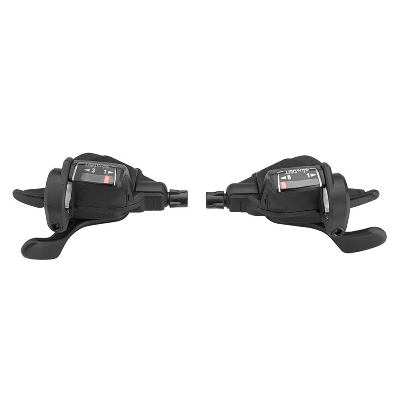 Манетки MicroSHIFT Mezzo 3x8s (пара) с индикатором, тросики L2140/1700 Львов - изображение 1