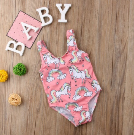 Купальник с Единорогом для девочки 90см розово-белый Киев - изображение 2