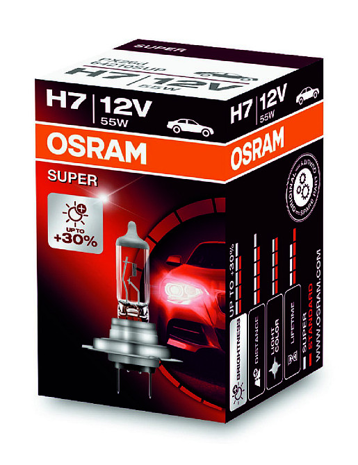 OSRAM 64210SUP Super — Надійна галогенна лампа для стабільного та комфортного автомобільного освітлення Ковель - фото 1