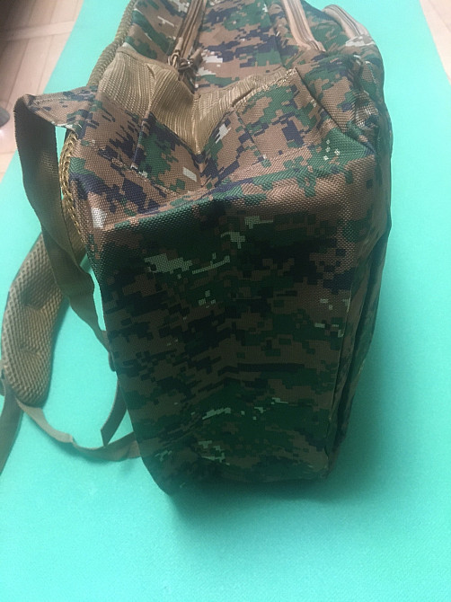 Рюкзак військовий тактичний, колір зелений піксель, розмір 50*33*20 см, 4 кішені спереді та 2 бокових, чоловічий рюкзак, жіночій Київ - фото 6