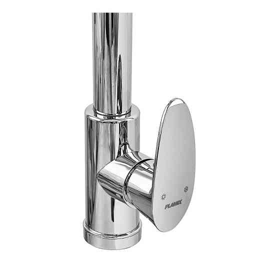 Змішувач для кухні Plamix Cezar-017 Set Chrome Refl.Black з силіконовий виливом (з підведенням) (PM0741)   ( 22982 ) Харків