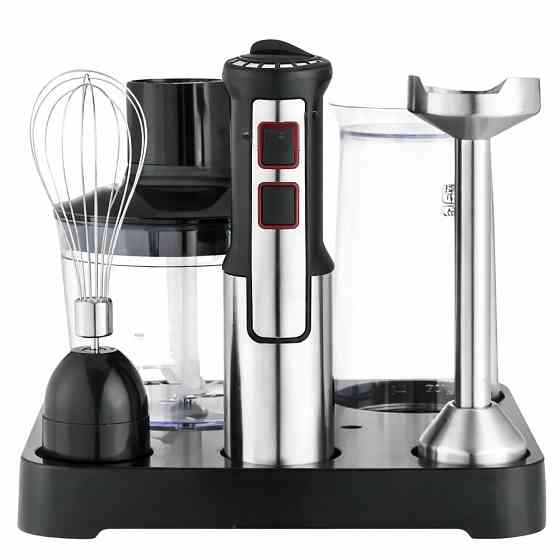 Многофункциональный блендер 6в1 Rainberg RB-2293 1200Вт кухонный измельчитель ручной блендер миксер Black EN-17 Львов