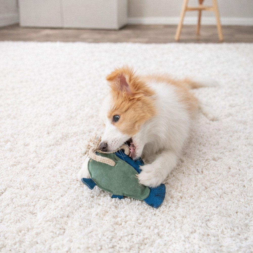 Игрушка Trixie для собак Рыба на веревке синий 28 см Киев - изображение 3