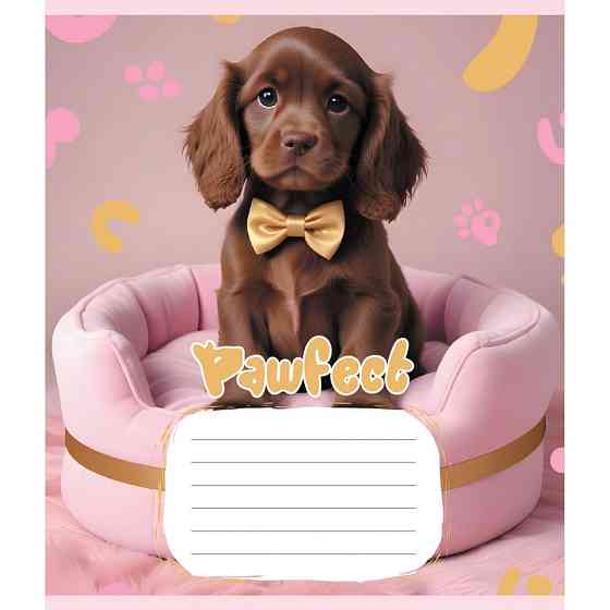 Зошит учнівський "Цуценята" 012-510126C-1 в косу лінію, 12 аркушів Вінниця