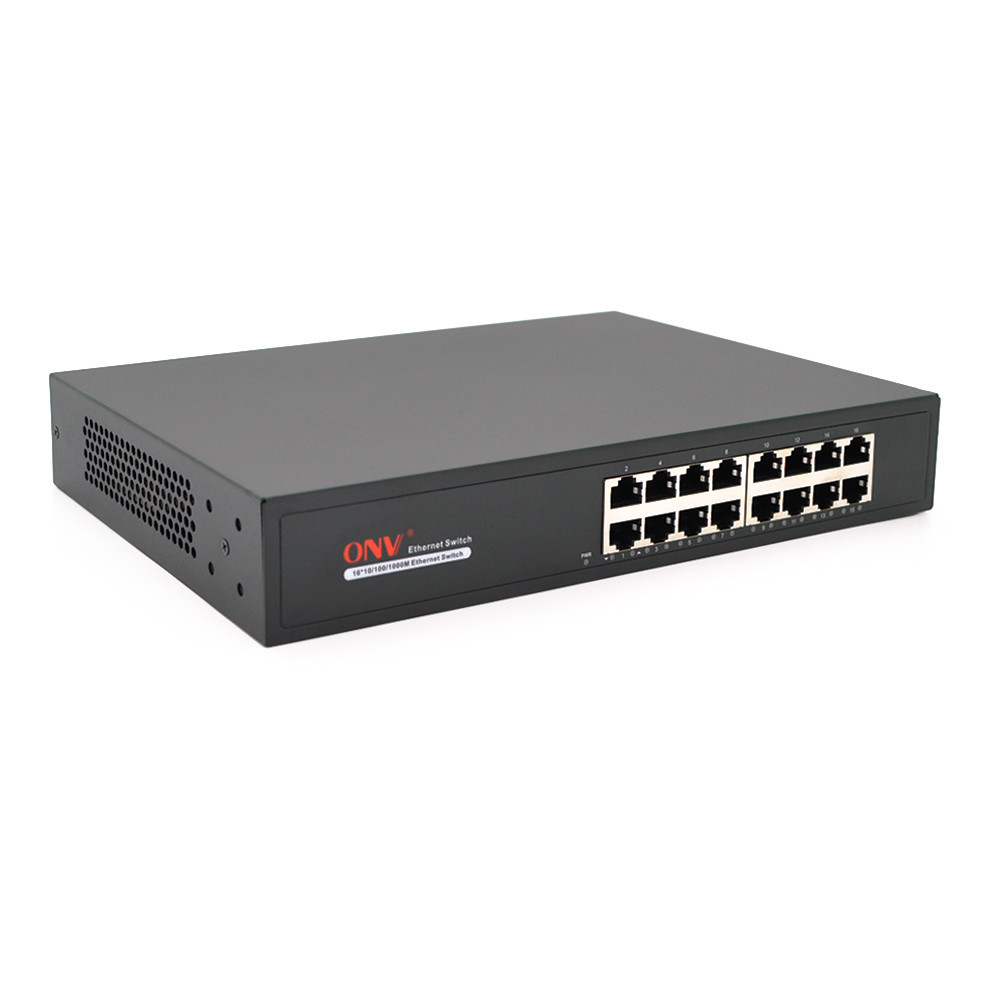 Коммутатор Gigabit Ethernet ONV-H3016 в металлическом корпусе, 16*1000Мб портов, 270х181х44 мм Киев - изображение 1