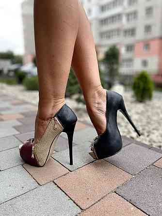 Туфлі жіночі ESMERALDA бордові еко-шкіра каблук 13см (T1782A-B286) Коломия