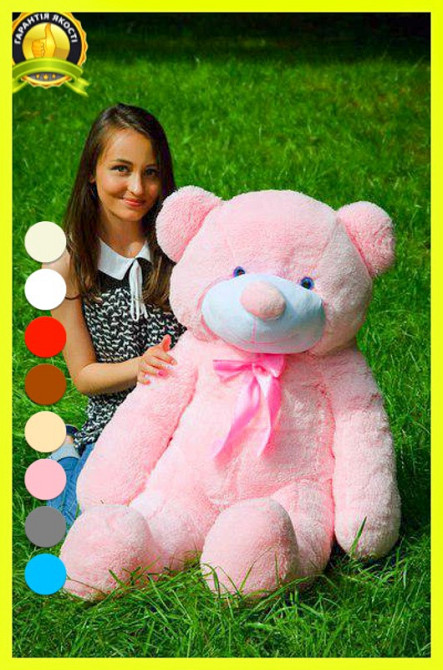 Мягкая игрушка Подарок плюшевый мишка, Плюшевый медведь Рафаэль 120 см Розовый Тернополь - изображение 2