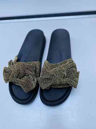 No brend Шльопанці жіночі 954 зелені (літо, тканина) (1864) Коломыя