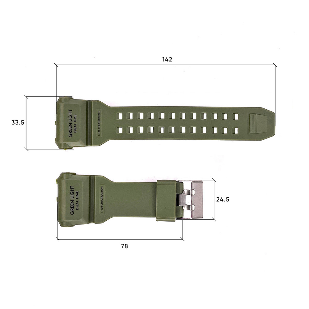 Ремінець для годинника Skmei 1968AG Army Green SBR Київ - фото 3
