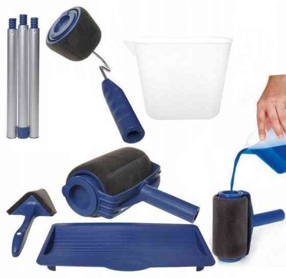 Набір для фарбування Paint Roller 5 в 1 ( валик+пензлик, кутова щітка,піднос для фарби,лоток 1л) Одеса