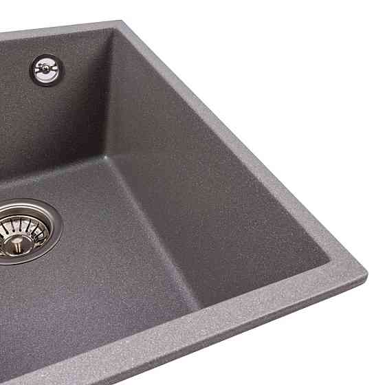 Гранітна мийка для кухні VALESO ROXY 3744 матова Сірий мусон Коломыя