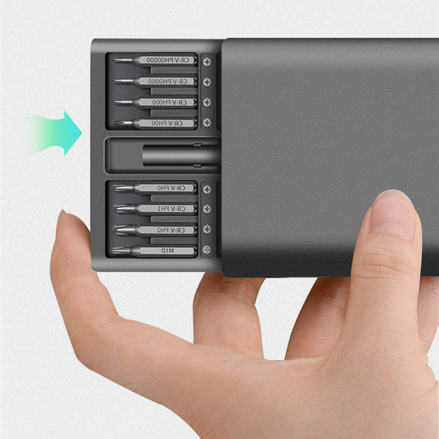 Набір прецизійних викруток з ручкою 48 в 1 у металевому футлярі QD-74 Львів - фото 9