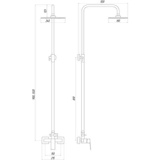 Душевая система TOPAZ ODISS TO 18702-H52 Киев