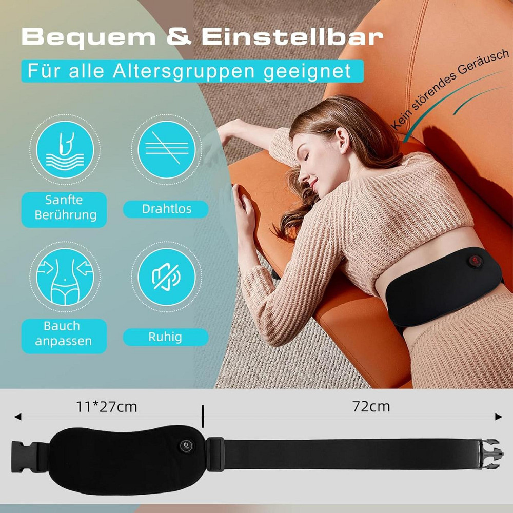 Тепловой пояс для спины, электрический нагревательный 11*27см с аккумулятором 5000 мАч для менструальных болей Киев - изображение 2