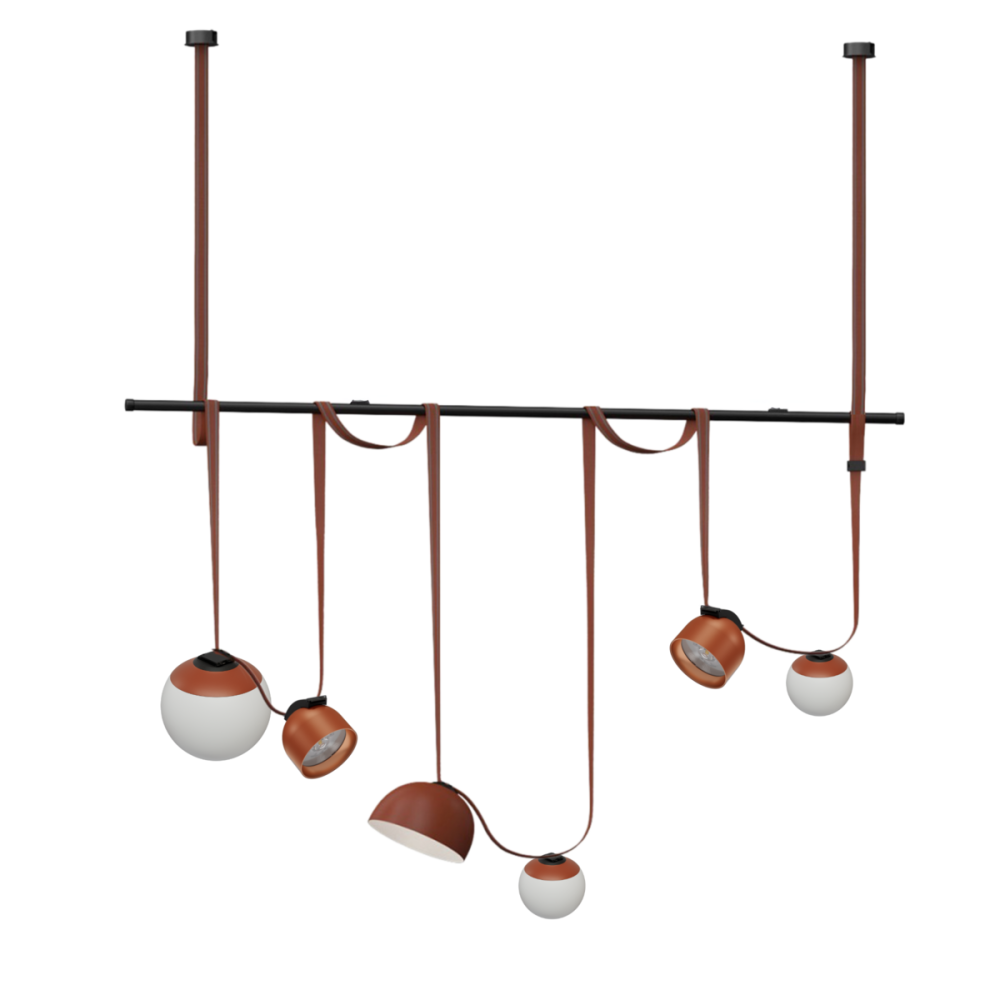 Дизайнерські підвісні треки - трансформери Коричневий VALESO Композиція-4 Коломия - фото 1