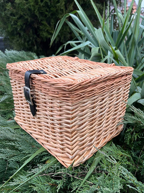 Ящик плетений з ремінців для подарунків Київ - фото 5