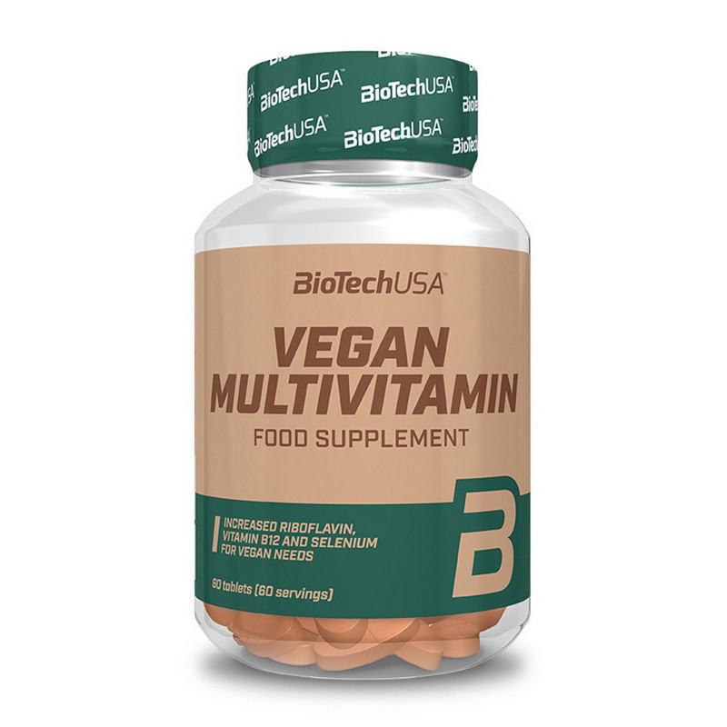 Веганський мультивітамінний комплекс BioTech Vegan Multivitamin 60 tabs Луцьк - фото 1
