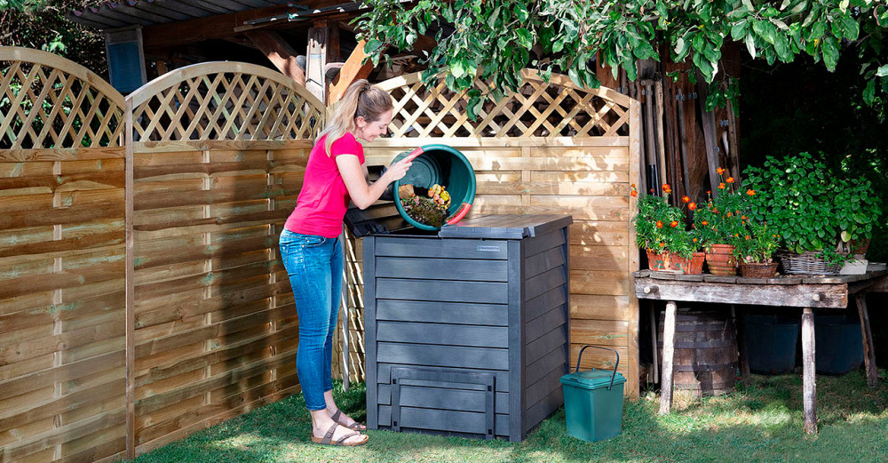 Компостер садовий (компостний бак) Graf Thermo-Wood 600 літрів + рещітка Київ - фото 2