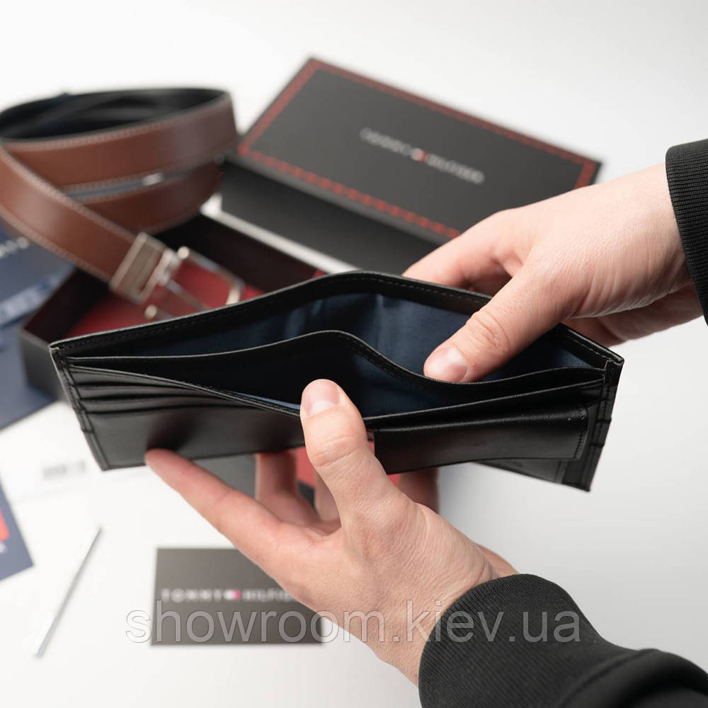 Чоловічий набір ремінь та гаманець Tommy Hilfiger (064) Київ - фото 4