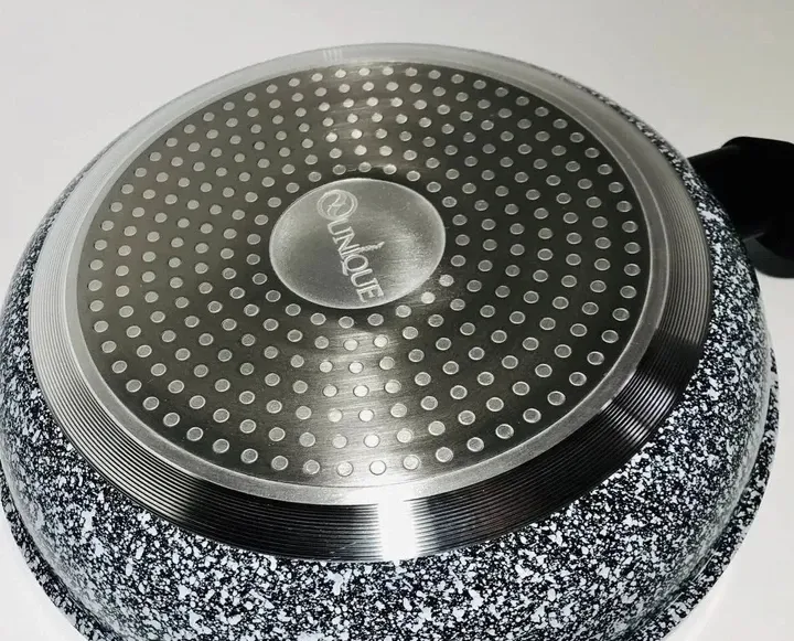 Сковорода UNIQUE Granite coating 18 см лита алюмінієва антипригарна, гранітне покриття Одеса - фото 18