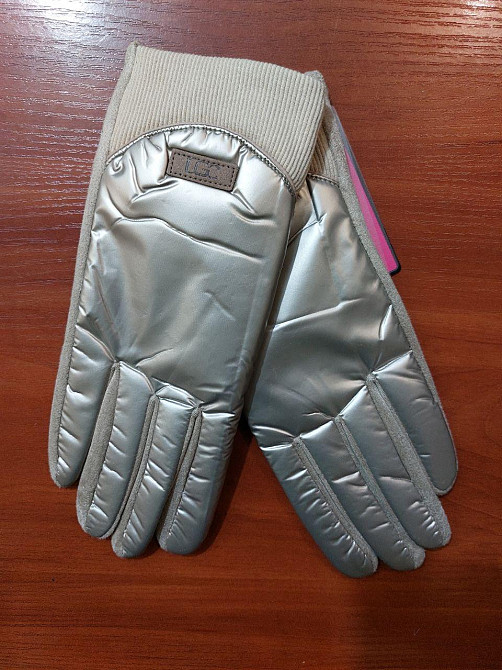 Перчатки сенсорные женские зима one size бежевый Киев - изображение 3